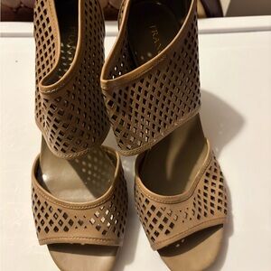 SARTO By Franco Sarto Tan Cutout Heels